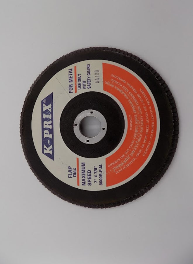 Prix Metal Flap Disc 7-inch, 100 Grade Multicolour - Image 1