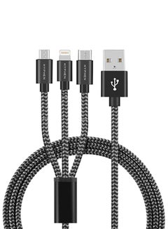 3 in 1 (Lightning + Type C + Micro-USB) Cable - 1m Black - v1650958345/N53175549A_2