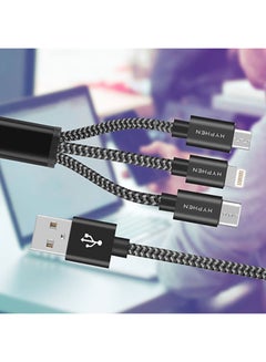 3 in 1 (Lightning + Type C + Micro-USB) Cable - 1m Black - v1650958345/N53175549A_4