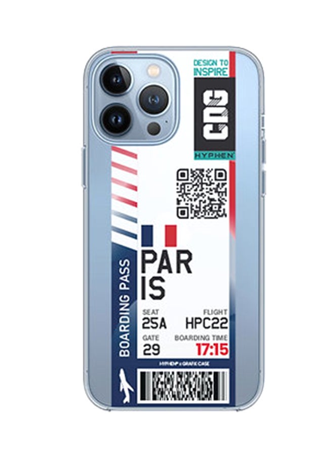 هايفن غطاء حماية جرافيك باس بطبعة "PAR" لهاتف آيفون 13 برو ماكس متعدد الألوان - Image 1