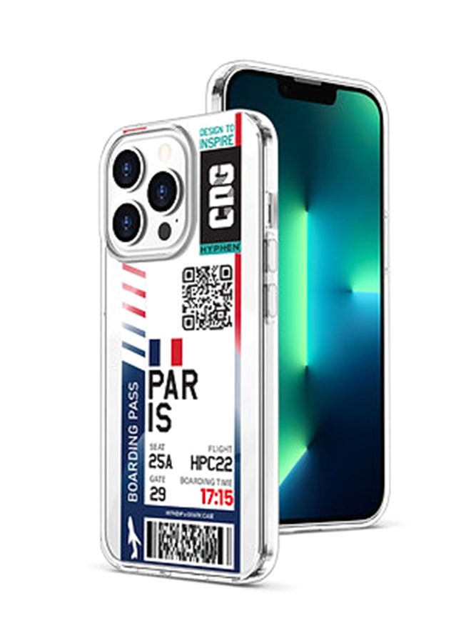 هايفن غطاء حماية جرافيك باس بطبعة "PAR" لهاتف آيفون 13 برو ماكس متعدد الألوان - Image 3