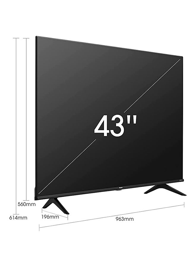 هايسنس تلفزيون ذكي بدقة كاملة الوضوح مقاس 43 بوصة مع تقنية دولبي فيجن HDR وDTS Virtual X ويوتيوب ونتفليكس وفري فيو بلاي وأليكسا مدمج وبلوتوث وواي فاي 43A4GTUK أسود - Image 5