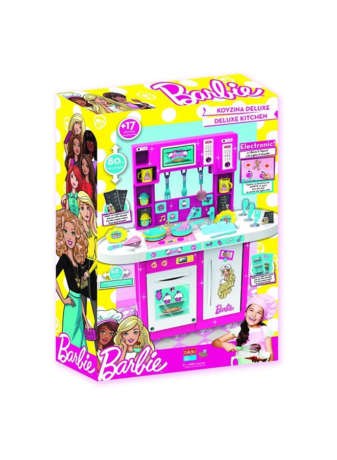 Barbie 17-Piece Deluxe Kitchen Set 80cm - Image 1