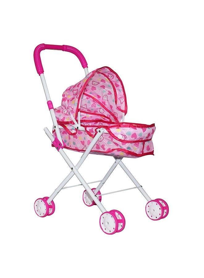 Trolley With Baby Doll For Toddlers  Plastic Material Foldable And Portable  - Image 4