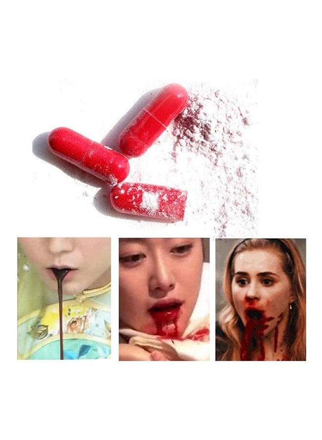 6-Piece Horror Funny Gag Joke Realistic Fake Mouth Blood Capsules - Image 4