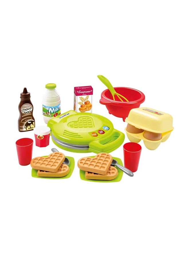 ecoiffier Chef Waffle Maker Set,Set Of 22 Chef Waffle Maker 17X21cm 17X21cm - Image 2
