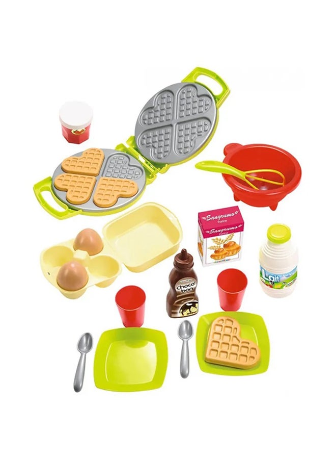 ecoiffier Chef Waffle Maker Set,Set Of 22 Chef Waffle Maker 17X21cm 17X21cm - Image 3