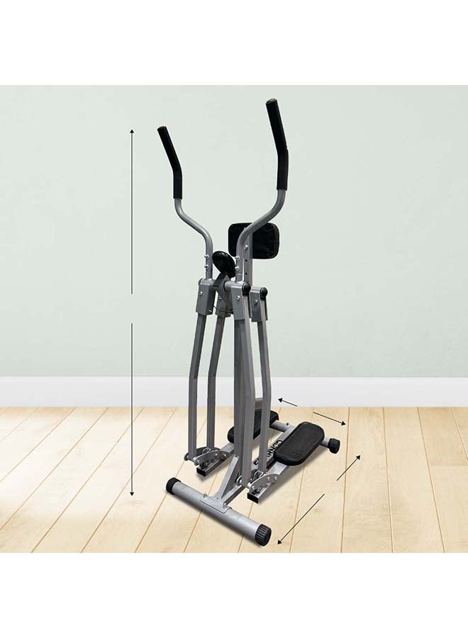 Sparnod Fitness - SAW-07 Air Walk Trainer Elliptical Machine for Home Use with LCD Monitor 100 Kg Max Weight, Grey 142 x 74 x 46cm - Image 1