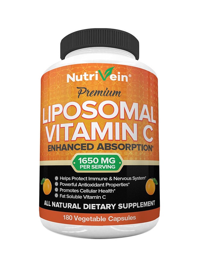 Nutrivein - Liposomal Vitamin C Dietary Supplement - 180 capsules - Image 1