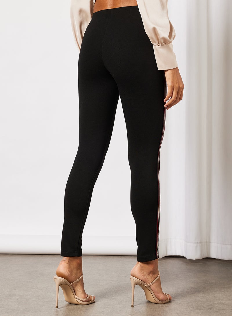 BRAVE SOUL - Side Stripe Jeggings Black - Image 1