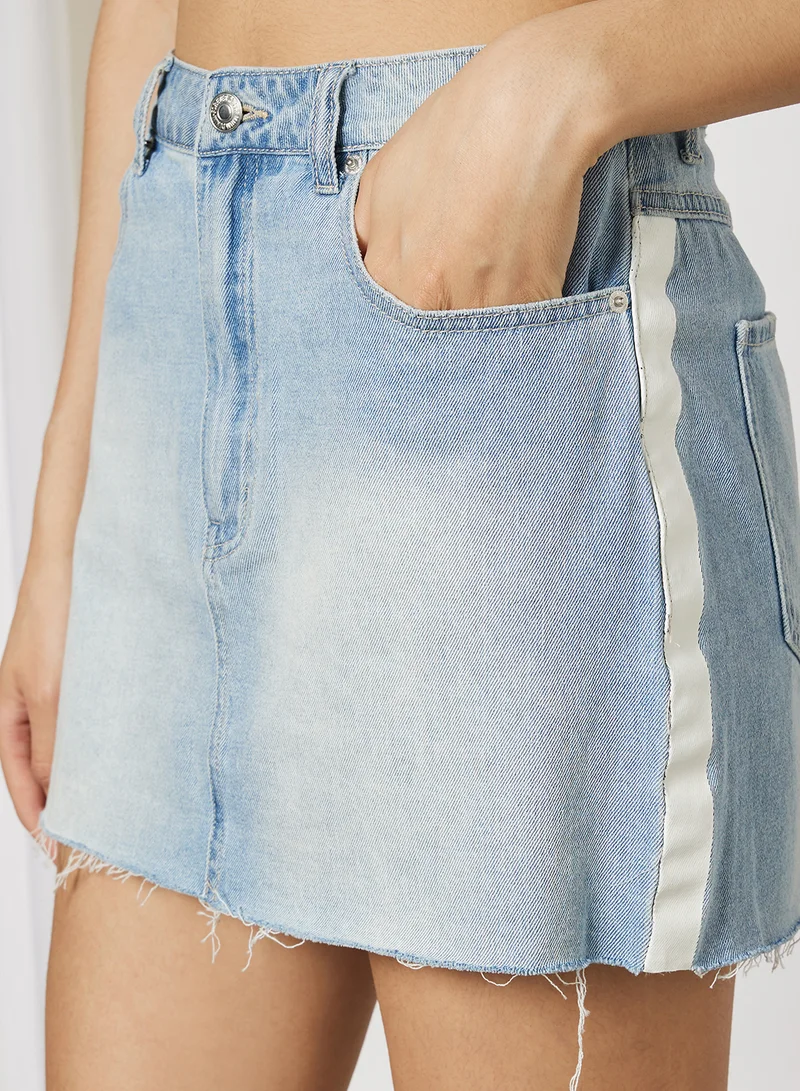 FOREVER 21 Mini Skirt Blue