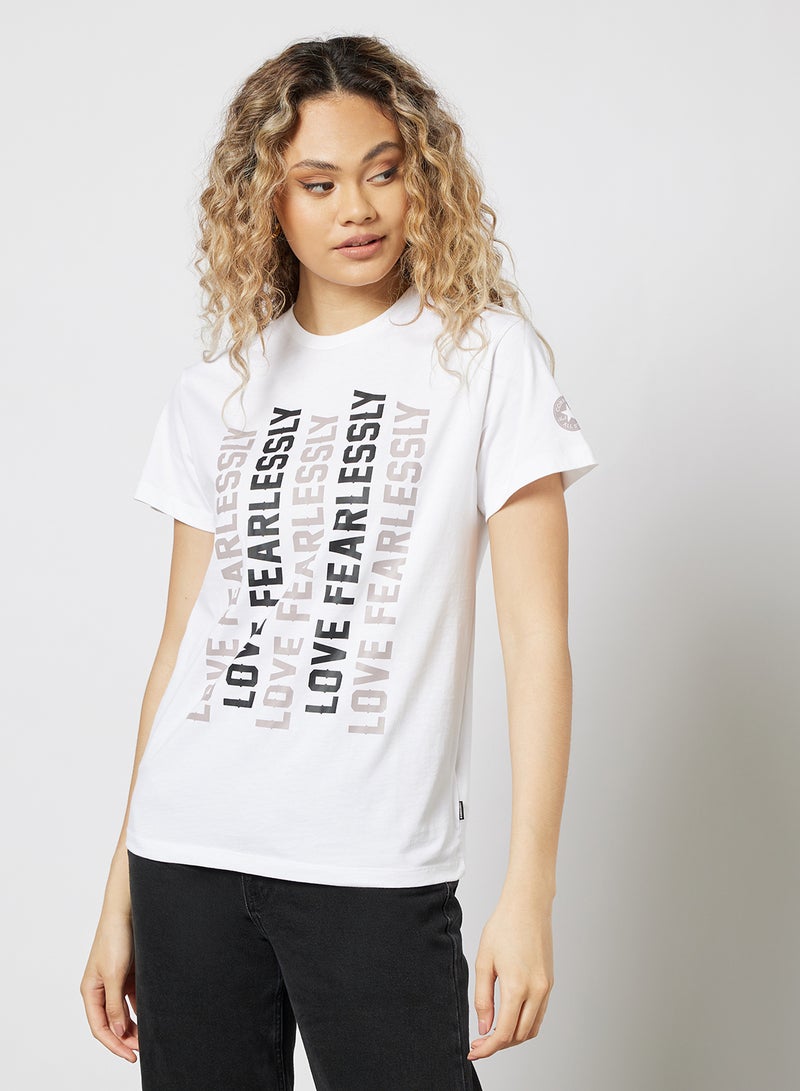 CONVERSE - Love The Progress 2.0 T-Shirt White - Image 1