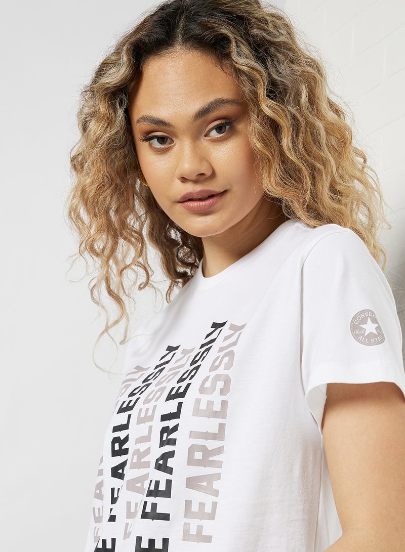 CONVERSE - Love The Progress 2.0 T-Shirt White - Image 1