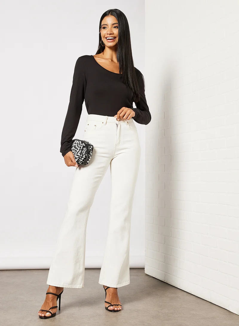 BRAVE SOUL Jada Basic Bodysuit Black