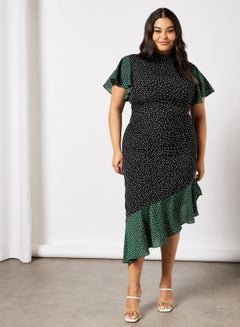 Moira Polka Dot Midi Dress Multi