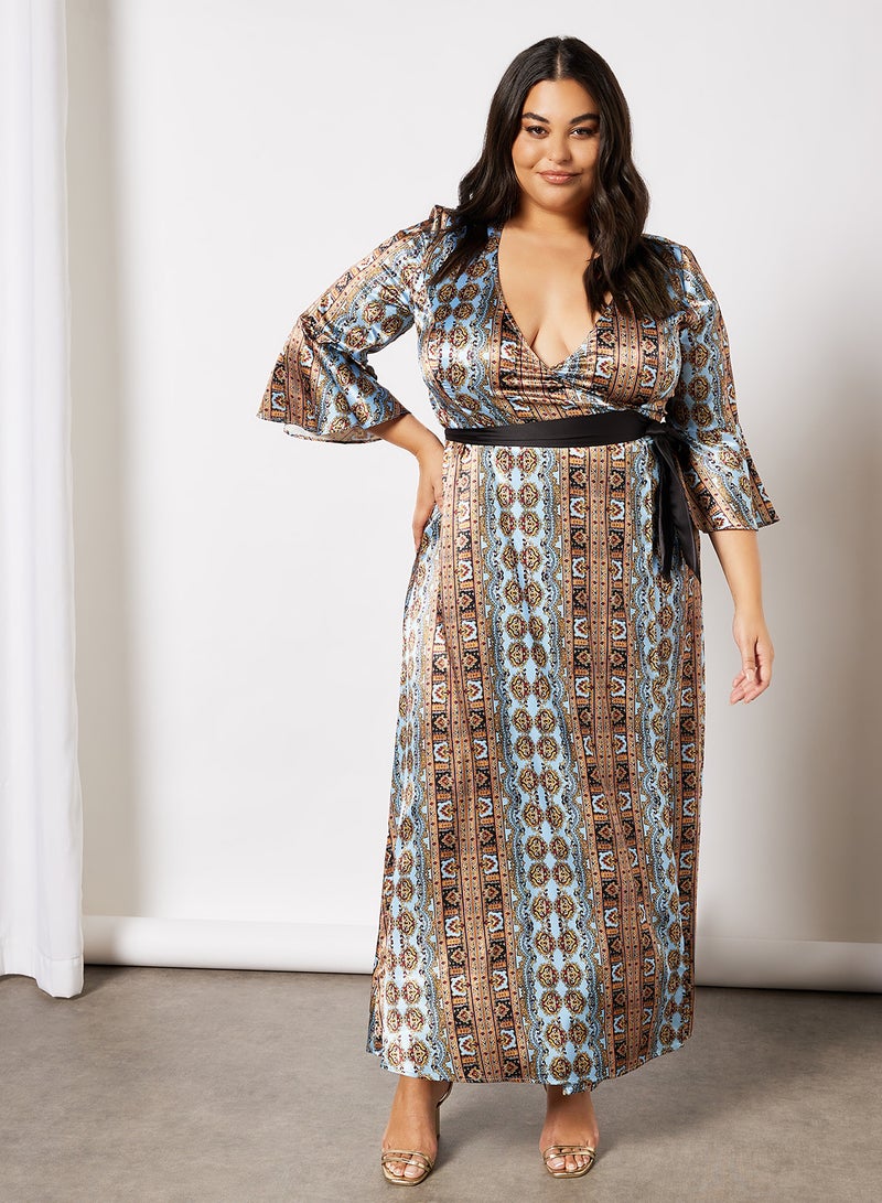 Chi-Chi London - Amanda Printed Dress Multi - Image 1