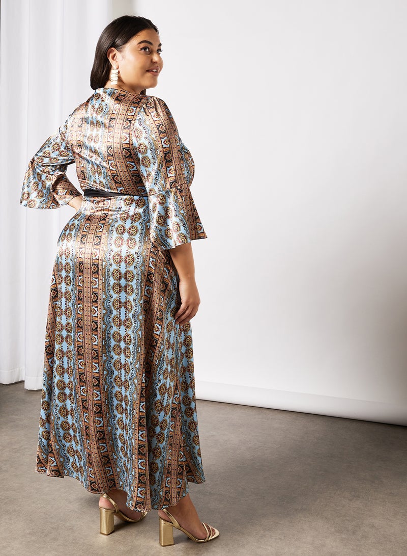 Chi-Chi London - Amanda Printed Dress Multi - Image 1