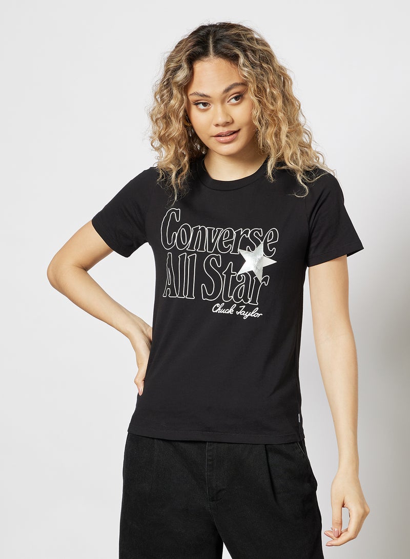 All Star Metallic Classic T-Shirt Black