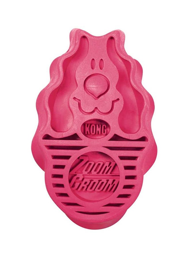 Dog Brush For Grooming And Shampooing Red One Size