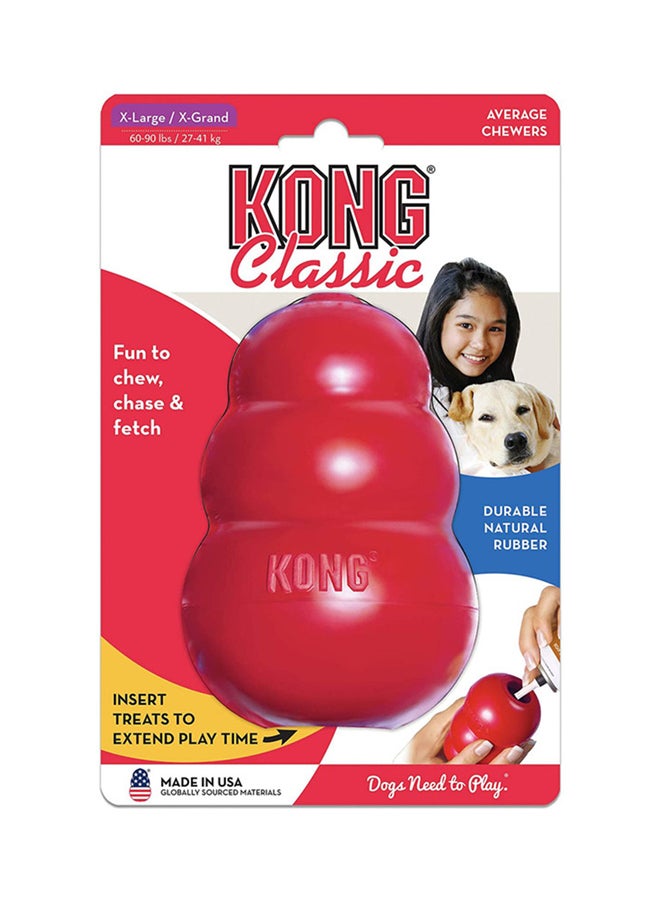 Kong - Classic Dog Toy Chase And Fetch Red 12.7x8.89x8.89cm - Image 1