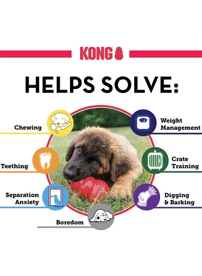 Kong - Classic Dog Toy Chase And Fetch Red 12.7x8.89x8.89cm - Image 1