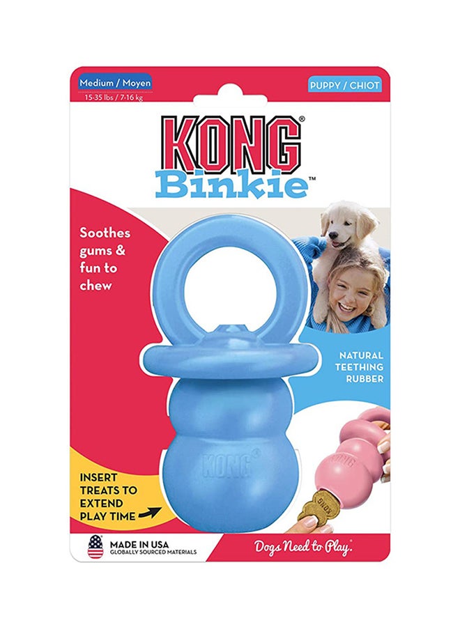 Puppy Binkie Soft Teething Rubber Assorted Colors Multicolour 1.5cm
