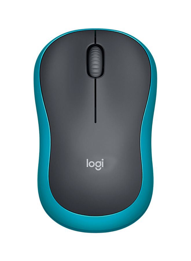 Logitech - Wireless Wifi Mouse With Receiver Black/Blue - Image 1