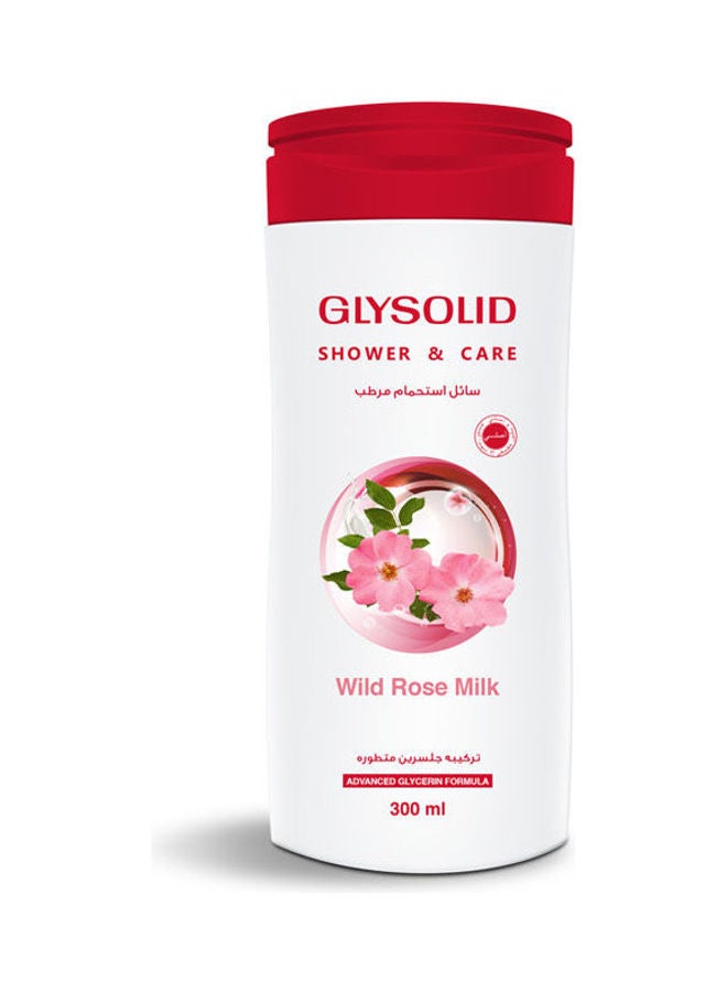 جليسوليد الاستحمام والعناية بحليب الورد البري