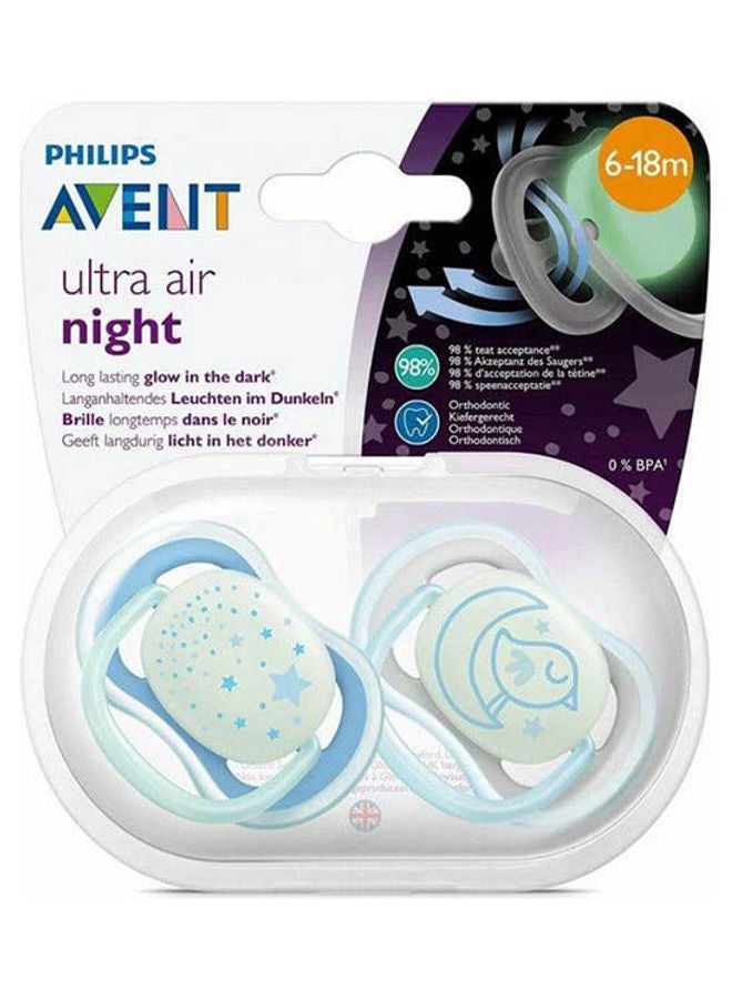 PHILIPS AVENT Ultra Air Night, Blue, 6-18 Months, Glows In The Dark 