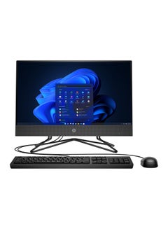 HP AIO 200G4 All-in-One PC Bundle With 21.5-Inch Non-Touch Display/Intel Core i3-10110U Processor/8GB DDR4 RAM/256GB SSD/LED Intel UHD Graphics/FreeDOS English Black  - Image 1