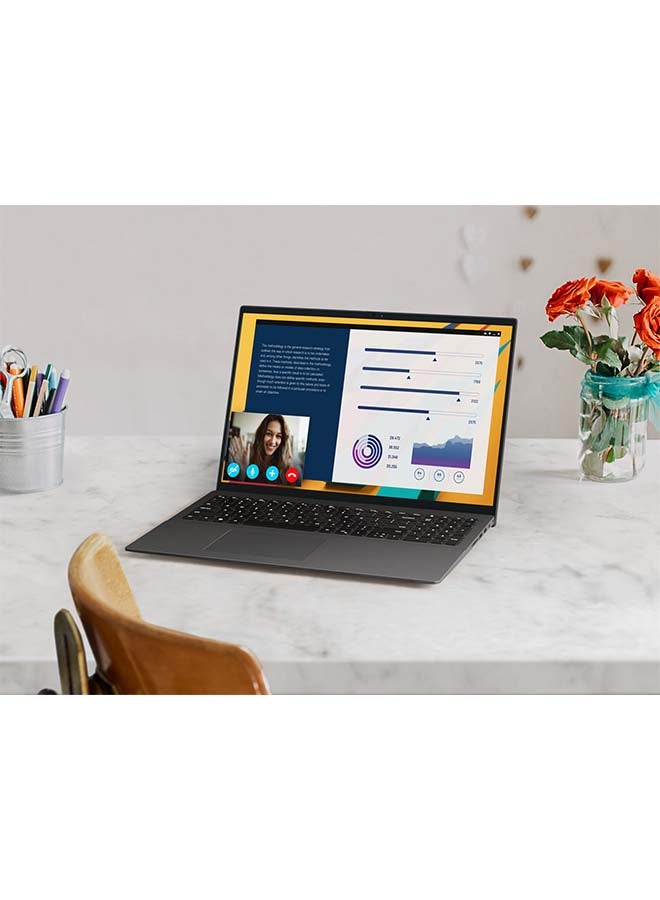 DELL - Vostro 3500 Business And Professional (Upgraded Version) Laptop With 15.6-Inch Full HD Display, 11th Gen Core i7-1165G7 Processor/16GB RAM/1TB HDD + 1TB SSD/2GB Nvidia GeForce MX330 Graphics/Windows 10/International Version English/Arabic Black - Image 1