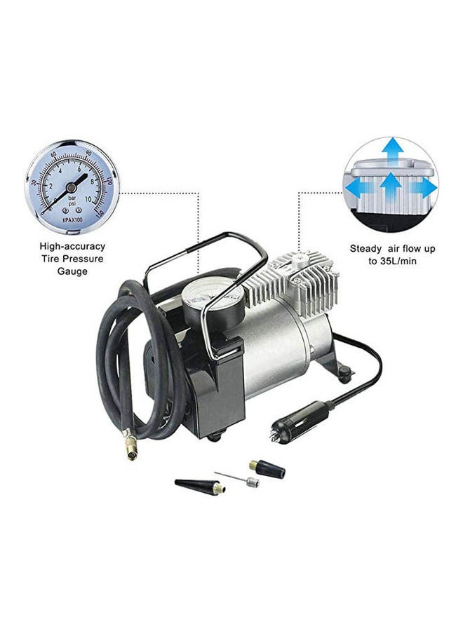 Car Tire Inflator Air Pump Portable Car Air Compressor Overheat Protection For Car Bike Suv Tires Air Bed 12V 168W - Image 2