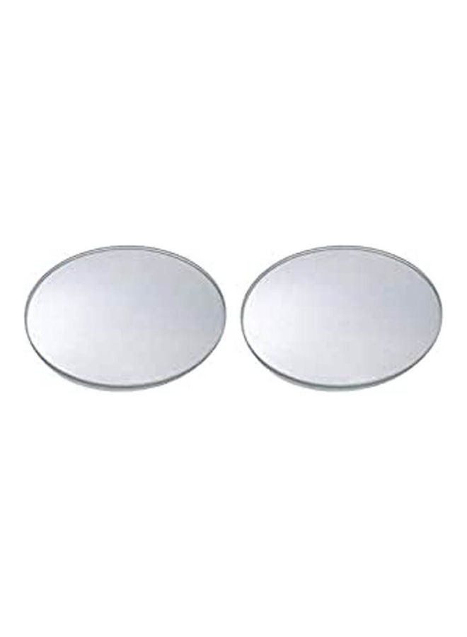 2Pcs Blind Spot Mirror Hd Glass Convex Adhesive Round Rear View Mirror For Car - Image 1