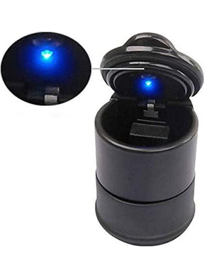 Generic - Car Cigar Cigarette Lighter Ashtray Smokeless Blue Led Light Usb Charge - Image 1