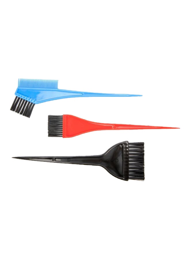 COLIER - 3-Piece Professional Smooth Finish Brush Set Red/Blue/Black - Image 1