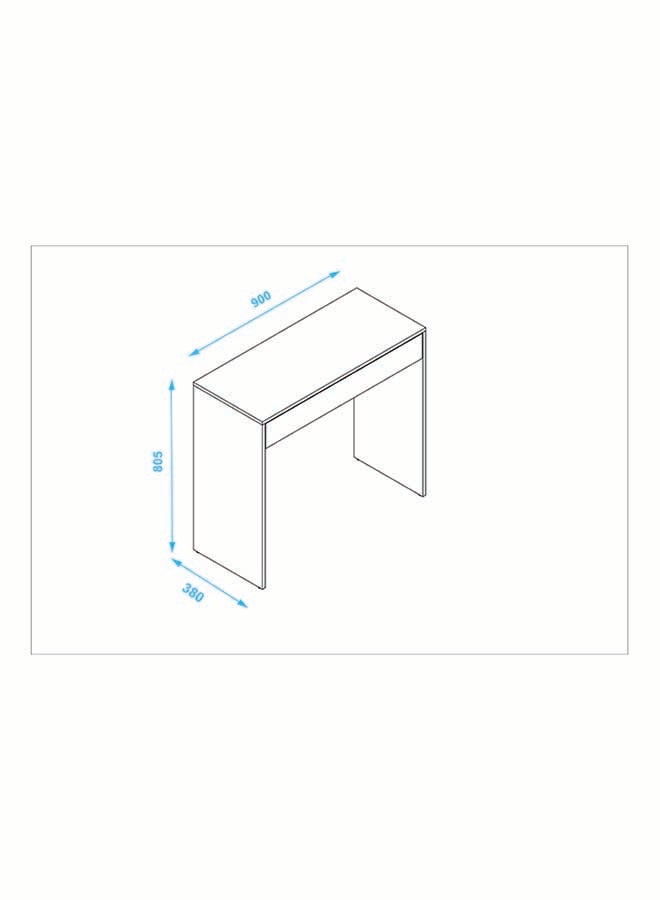 BRV Moveis - Computer Desk BC 70-06 White L 38 x W 90 x H 80,5cm - Image 1