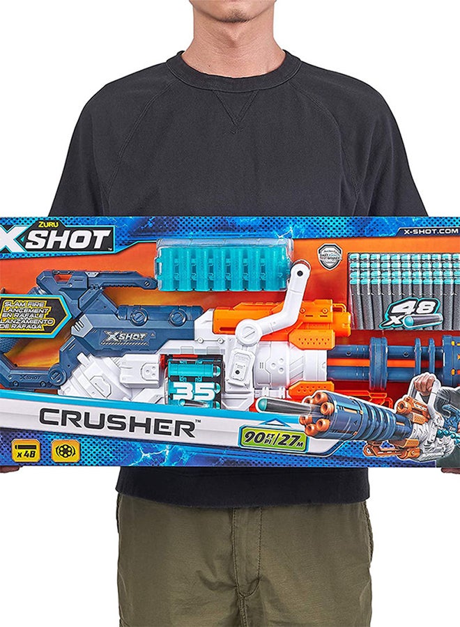 x_shot تصميم فريد من نوعه وخفيف الوزن S001-Zuru Dart Blaster Excel Crusher - متنوع - Image 4