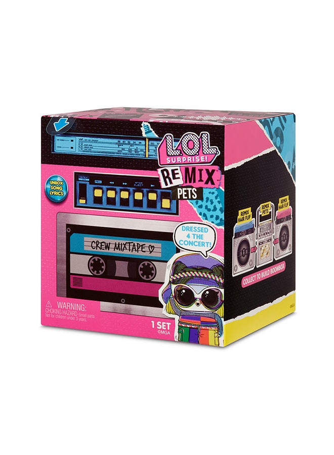 L.O.L. SURPRISE! - Remix Pets- Dressed 4 The Concert Set- Collect To Built Boombox, Multicolor - Image 1