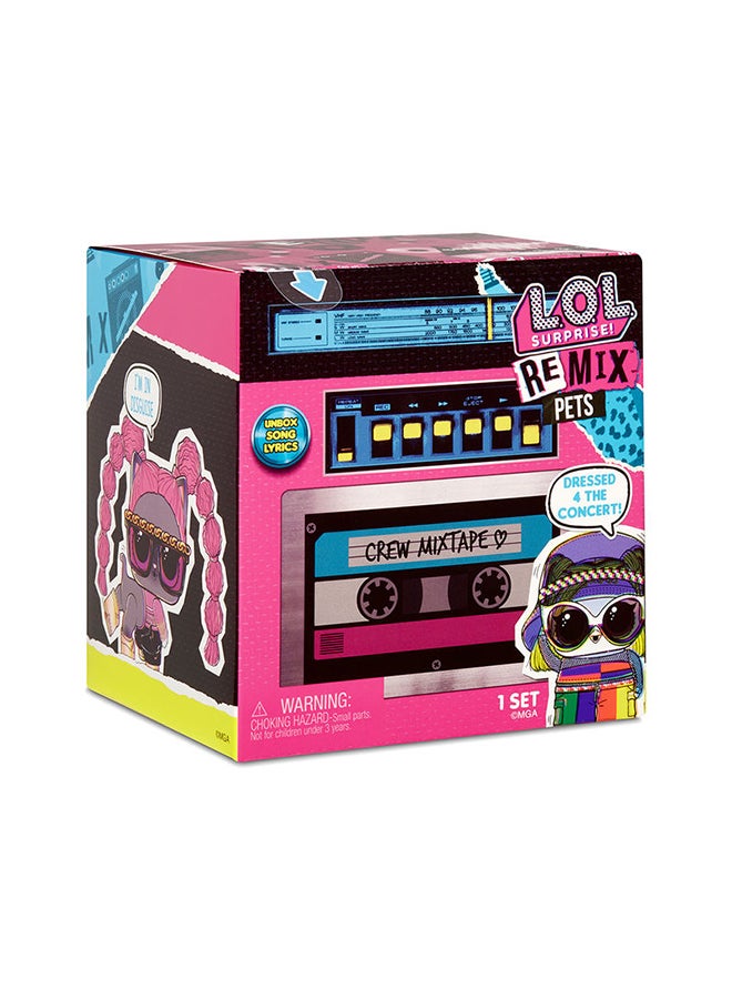 L.O.L. SURPRISE! - Remix Pets- Dressed 4 The Concert Set- Collect To Built Boombox, Multicolor - Image 1