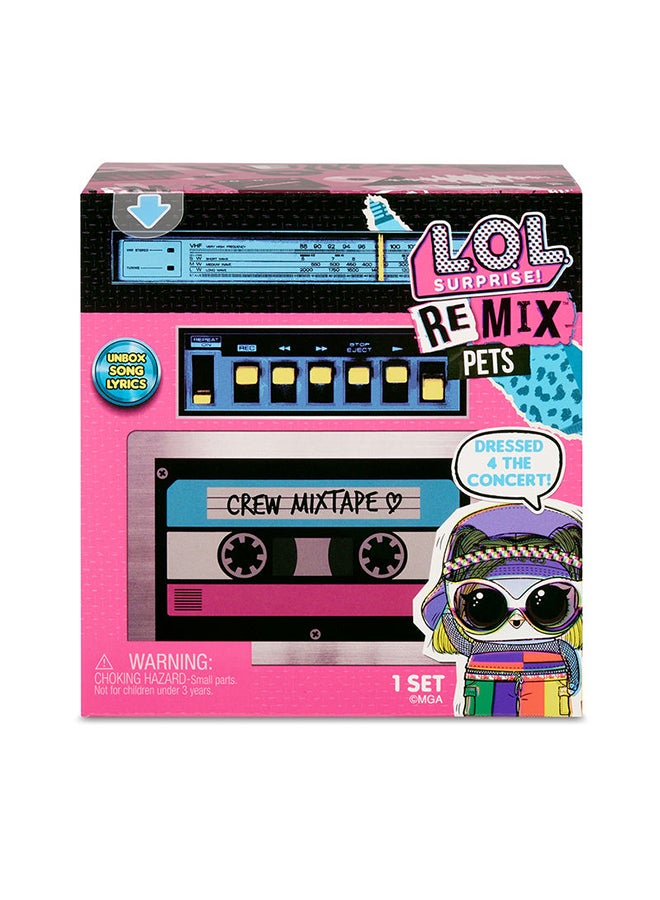 L.O.L. SURPRISE! - Remix Pets- Dressed 4 The Concert Set- Collect To Built Boombox, Multicolor - Image 1