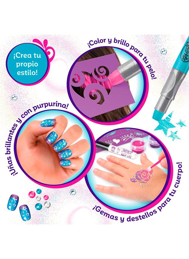 Shimmer N Sparkle - Ultimate Glitter Beauty Set 35.56 x 6.4 x 30.5cm - Image 1