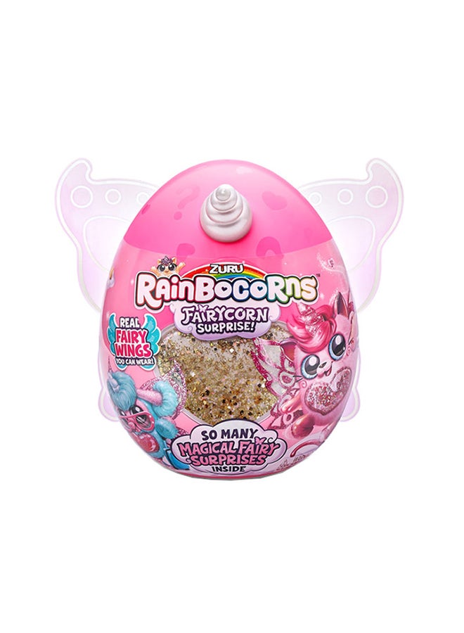 راينبوكورنز دمية مفاجأة محشوة على شكل شخصية فيري كورن S4 بأجنحة الجنية للأطفال بعمر 3 سنوات، متعددة الألوان طراز Zur-9238 - Image 1