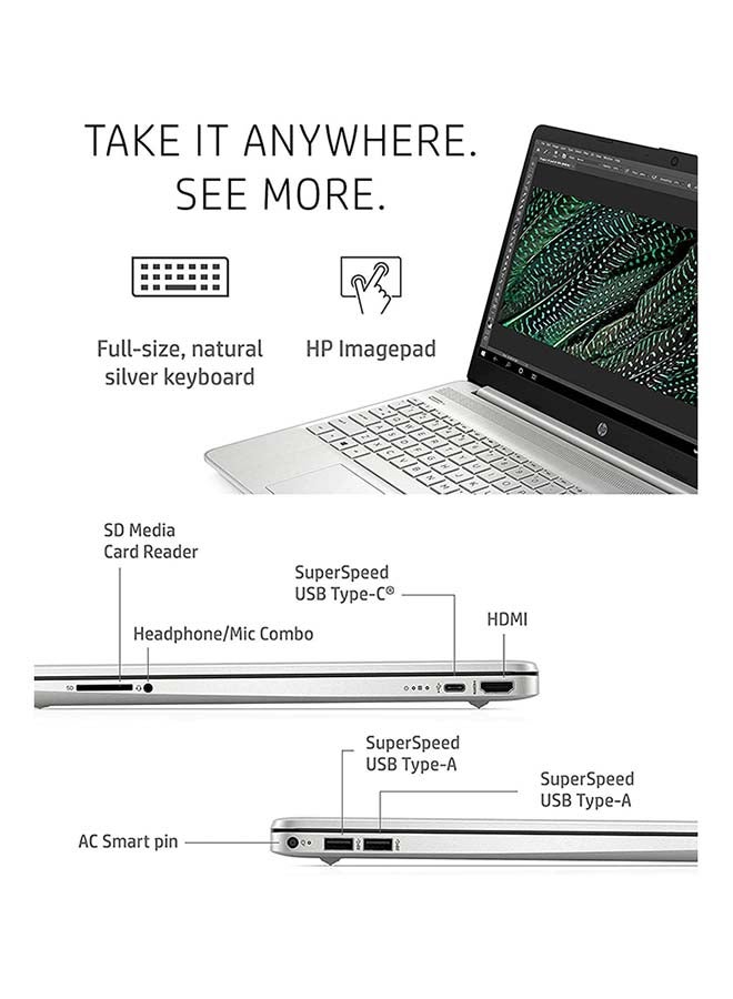 HP - Newest Slim 15-DY2093WM Professional & Business (Upgraded Version) Laptop With 15.6-Inch FHD Display, Core i5-1135G7 Processor/32GB DDR4 RAM/1TB SSD/Intel Iris Plus Graphics/Windows 11 English Silver - Image 1