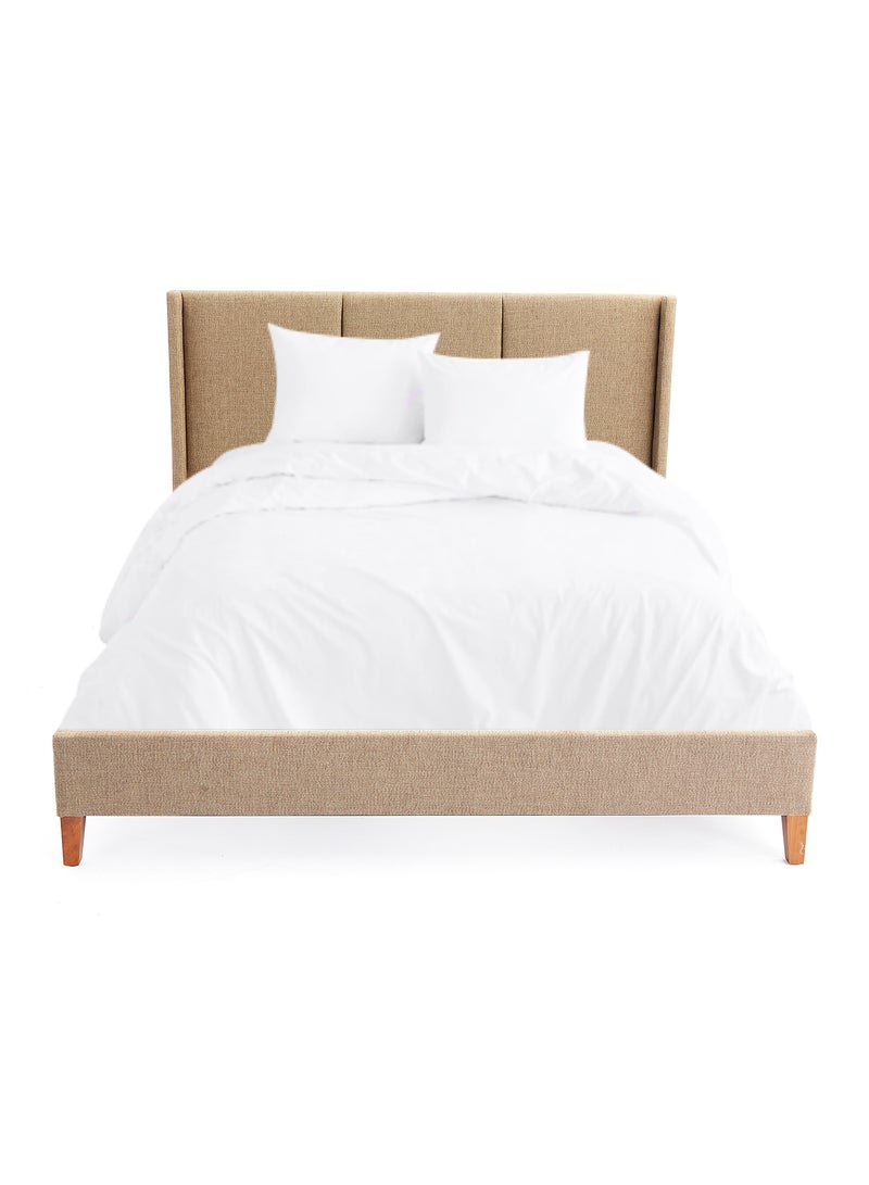 ebb & flow - Bed Frame Luxurious - Queen Size Bed - Elegant Stud Collection - Luxurious Home Brown 1660 x 2080 x 1100mm - Image 1