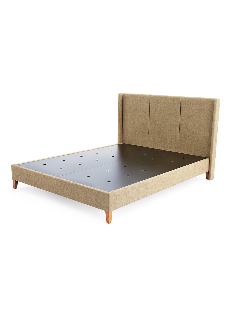 ebb & flow - Bed Frame Luxurious - Queen Size Bed - Elegant Stud Collection - Luxurious Home Brown 1660 x 2080 x 1100mm - Image 1