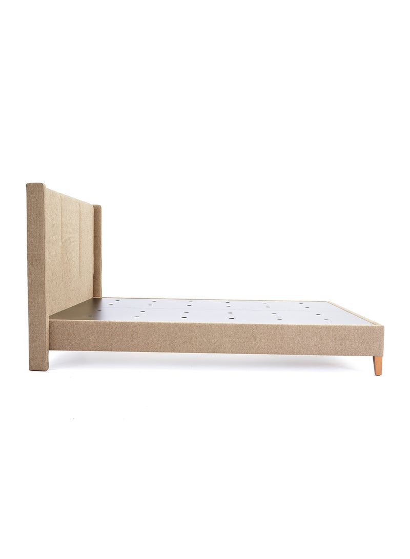 ebb & flow - Bed Frame Luxurious - Queen Size Bed - Elegant Stud Collection - Luxurious Home Brown 1660 x 2080 x 1100mm - Image 1