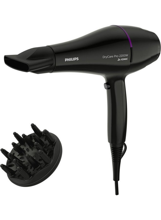 Philips - DryCare Pro Hair Dryer BHD274/03, 2 Years Warranty Black - Image 1
