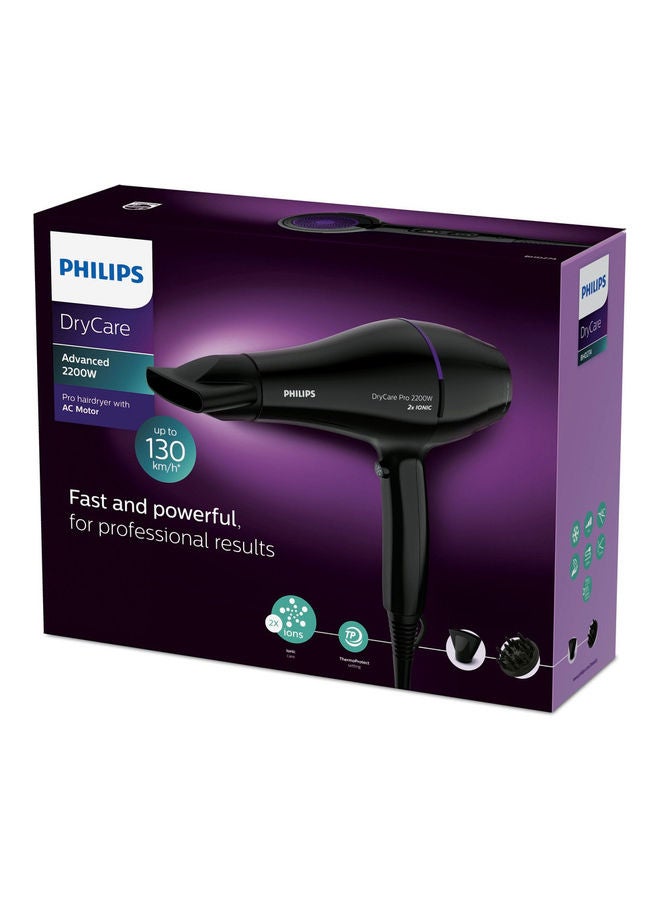 Philips - DryCare Pro Hair Dryer BHD274/03, 2 Years Warranty Black - Image 1
