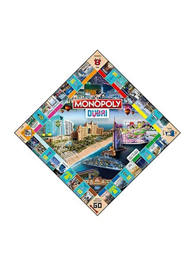 Monopoly Dubai Official Games Range Hasbro Board Game For Adults And Teens Indoor Home Game 2 To 6 Players