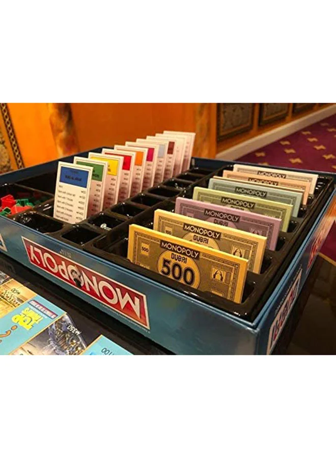 Monopoly Dubai Official Games Range Hasbro Board Game For Adults And Teens Indoor Home Game 2 To 6 Players